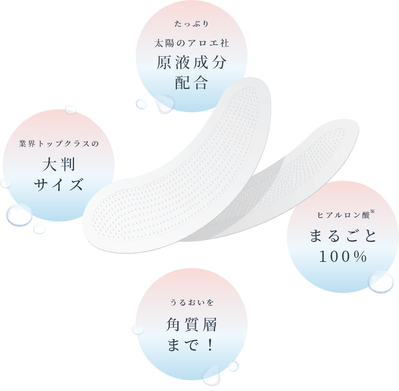 原液成分配合・大判サイズ・まるごと100％・角質層まで！